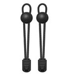 VESONNY Elastic No Tie Shoelaces - Reflective Shoe laces for Kids and Adults (Black)