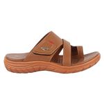 Medifeet Men's Strap Toe-ring Sandals (TAN, numeric_9)