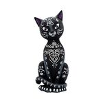 Nemesis Now Mystic Kitty Figurine 26cm, Resin, Black, Spirit Board Cat, Baroque Design Planchette, Cast in the Finest Resin, Painstakingly Hand-Painted