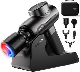 RENPHO Massage Gun with Charging Stand, Percussion Muscle Deep Tissue with Heat and Cold Head, Electric Handheld Massager Gun, Muscle Massager Gun for Men and Women, Active+ Thermacool Deluxe