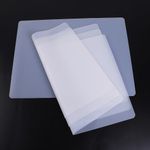 Clear Silicone Countertop Mat, 11.4×17in, Non-Slip Placemats for Kitchen Counter, Non Stick Rolling Dough Baking Mats, Heat Resistant Pad for Craft, Pastry (4 Pack)