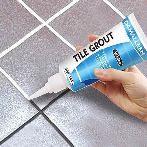 2 Pack Grout Paint Pen Kit - Fast Drying Grout Filler and Sealer for Bathroom, Kitchen Tile Joints and Gaps (White)