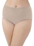 Vanity Fair Women's Plus Size Illumination Brief Panty 13811, Rose Beige, 4X-Large/11