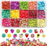 9000Pcs Fruit Nail Art Slices Fruit Slices for DIY 3D Polymer Slices Making Polymer Clay Slices for Nail Art（15 Styles）