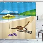 Summer Shower Curtain by, Beach Sun