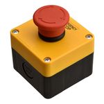 Heschen Red Sign Emergency Stop Switch Push Button Switch 660V 10A with Box