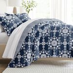 Linen Market Reversible King Size Comforter Set (3 Piece) - Bring Luxury Home with Our Soft and Lightweight Down Alternative Comforter King Set - This Includes Your King Comforter and 2 Pillow Shams