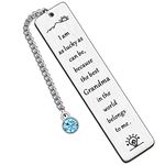 HULALA Best Grandma Bookmark Gifts for Mothers Day Grandmother Birthday Christmas I Am As Lucky As Can Be Because The Best Grandma in The World Belongs to Me