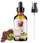 Grape Seed Oil. 120ml. 100% Pure. Cold-pressed. Unrefined. Organic. Rich in Vitamins. Chemical-free. Soothes Skin. Nourishes Hair. Natural Moisturizer for Hair, Skin, Nails, Beard, Stretch Marks. Bella Terra Oils.…