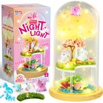 Klever Kits Unicorn Gifts for Girls,Art and Crafts for Kids Age 6 7 8-12,Make Your Own Unicorn Night Light,Unicorn Kit for Gifts Girls, Unicorns Terrarium Kit for Kids,Girls Birthday Presents