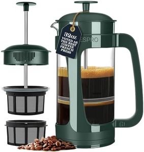 ESPRO - P3 French Press Coffee Maker – Patented Double Microfilter for Sludge and Grit Free Coffee, Green, 32 oz