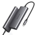 UGREEN Revodok Pro 7 in 1 USB-C Hub, USB 3.2 Hub with 10Gbps USB-C & 2 USB-A Data Ports 4K HDMI, 100W Power Delivery, SD/TF Card Reader for MacBook Pro/Air, iPad Pro, Surface, XPS, Thinkpad and More