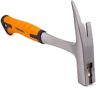 Mivos Martillo de Carpintero e Encofrador 600 g - Totalmente de Acero - Martillo de Techador con Portaclavos Magnético - Martillo de Acero con Mango Antivibraciones - DIN 7239