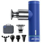 Bob and Brad A7 Mini Massage Gun with 11MM Amplitude, Portable Deep Tissue Percussion Muscle Massage Gun, Type-C Fast Charging Powerful Massager Gun for Muscle Pain Relief, Blue