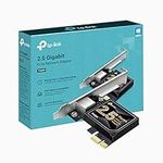 TP-Link 2.5 Gigabit PCI Express Network Adapter, Low-Profile and Full-Height Brackets, Supports Windows 11/10/8.1/8/7, Windows Servers RS 2022/2019/2016/2012 R2/2012/2008 R2, Linux (TX201)