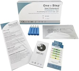 One Step Total Cholesterol Test Kit, Quick and Simple, 2 Tests