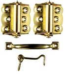 Ideal Security Inc. SK922 Screen Door Hardware Set, Brass