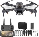 Drone with 4K 1080P HD Dual Camera One Key Start, Emergency Stop, Headless Mode, Carrying Case, 5G WIFI FPV Obstacles Avoidance, 360° Flip With Aerial Photography Drone Multicolor (P12)