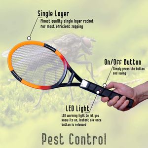 The Executioner Fly Killer Racket – Mosquito & Bug Zapper, 50cm, Indoor/Outdoor