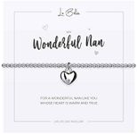 Special Nana Bracelet - Personalised Jewellery Presents - Nanny Gifts From Grandchildren For Birthday - Stretchy Silver String Bracelet For Women with Charm and Gift Bag by Lu Bella, One Size, Metal