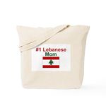 CafePress Lebanese #1 Mom Tote Bag Natural Canvas Tote Bag, Reusable Shopping Bag