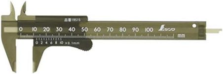 Shinwa Sokutei 19515 Plastic Calipers, 3.9 inches (100 mm)