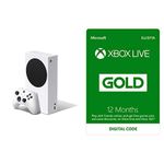 Xbox Series S + Xbox Live 12 Month Gold Membership (Xbox Live Download Code)