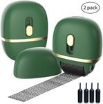 Lomil Identity Protection Roller Stamps 2 Pack - Confidential Roller Stamp with 4 Refills - Wide Identity Theft Protection Stamp for ID Blockout, Privacy & Security(Green)