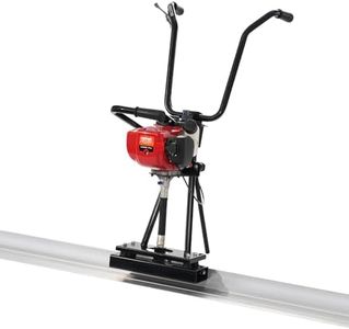 VEVOR Concrete Power Screed, 6ft Aluminum Board Straight Edge Bar Set, 4 Stroke Cement Finishing Vibrating Motor with Height Adjustable Handles, High Efficient Concrete Tools 6500RPM