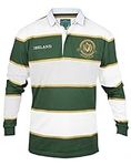 Croker Green and White Striped Rugb