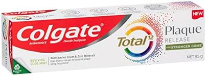 Colgate Total Plaque Release Toothpaste, 95g, Reviving Cool Mint, For Stronger Gums