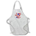 3dRose Apron, White, Full