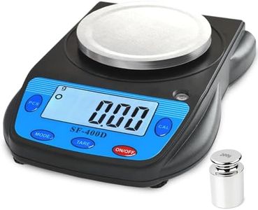 MOCCO Precision Electronic Lab Scale Analytical Balance Scientific Scale 600g x 0.01g Compact Accurate Jewelry Scales LCD Weighing Science Scale with Adapter and Calibration Weight
