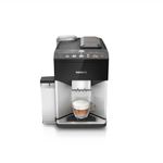 SIEMENS EQ500 Fully Automatic Bean to Cup Coffee Machine with coffeeSelect Display, oneTouch DoubleCup, 9 Coffee Beverages, autoMilk Clean in Daylight, TQ513GB1, Silver/Piano Black