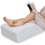 Zen Bamboo Elevating Leg Rest Pillow Memory Foam Leg Rest Pillow - Reduces Back Pain & Improves Circulation - Includes Removable Bamboo Cover