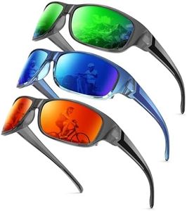 KALIYADI Polarized Sunglasses-for-Men Sports Sunglasses: Mens Sun Glasses with UV400 for Running Fishing Golf