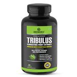 GREENDORSE Bulgarian Tribulus Terrestris (Gokhru) Fruit Extract Capsules | 20% Protodioscin by HPLC, 80% Steroidal Saponin | Fitness, Mood, Vitality, Urinary Support & Flow, Bladder Function, Prostate Support - 30 Capsules