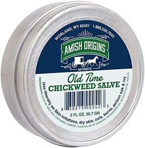 Amish Origins Old Time Chickweed Salve 2 oz- The Ultimate Poison Ivy/Poison Oak Blocker, Healing Salve for Skin Disorder, Irritations, Burns, Minor Cuts