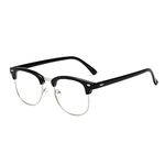 BAIWANLHC Blue Light Blocking Glasses Clear Lens Vintage Metal Frame Eyeglasses Anti Glare Glasses for Work, Playing Games, Playing Computer