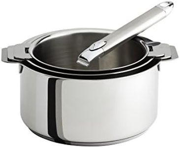 Cristel-S3CZ-Série de 3 casseroles inox 16-18-20cm+ 1 poignée amovible inox ZENITH