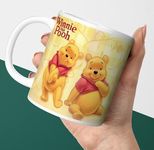 PrintingZone Compatible Print with Winnie The Pooh Mug Microwave Sace 350ml Ceramic White Coffee Cup Pack of 1 (CMV-342)