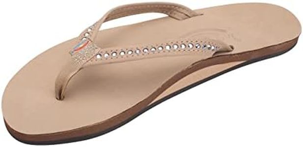 Rainbow Sandals womens Crystal Collection Brown Size: 8.5-9.5