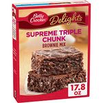 Betty Crocker Delights Triple Chunk Supreme Brownie Mix 504g (Pack of 3)