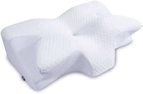 HOMCA Cervical Pillow Memory Foam Pillows - Contour Memory Foam Pillow for Neck Pain Relief, Orthopedic Neck Bed Pillow for Side Sleepers Back and Stomach (King Size)