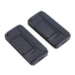 Car Seat Belt Adjuster Seatbelt Clips 1 Smart Adjust Seat Belts to Relax Shoulder Neck Give You a Comfortable and Safe Experience 2PCS Black