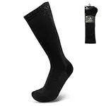 PlayMakar Leg Compression Socks - Compression level 18-25 mmHg (9.5”-12.5”, Black)
