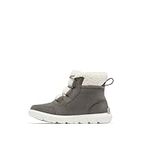 SOREL Women's Explorer Next Carnival Waterproof Boots - Quarry, Sea Salt - Size 8