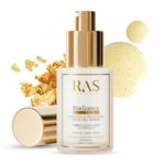 RAS Luxury Oils Radiance 24K Gold Brightening 8 in 1 Face Gel Serum Hydrates Skin, Infused with Hyaluronic Acid, Saffron, Manjistha & Rosehip 35 ml