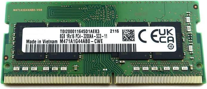 Samsung M471A1G44AB0 8GB 1Rx16 DDR4 SO-DIMM PC4-25600 3200MHz 260pin Non-ECC CL22 1,2V Memoria para ordenador portátil M471A1G44AB0-CWE
