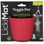 LICKIMAT Yoggie Pot – Distraction, Fun and Enrichment. Long Lasting Rubber Licking Treat Dispenser for All Dog Sizes and Slow Feeder for Small Dogs. The Newest LickiMat